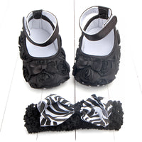 Children's photo shoot headwear baby shoes set
