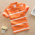 College Style Boys Polo Short Seeve T-shirt