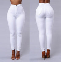 Ladies fashion slim casual stretch skinny jeans