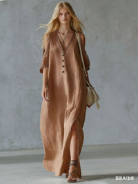 New Lace-trimmed Loose-fit Womens Casual Dress