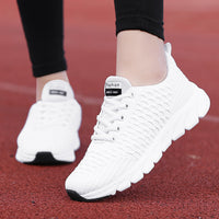 Student mesh round toe shoes white shoes