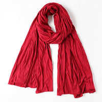 Monochrome mercerized cotton jersey scarf