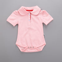 POLO Lapel Short Sleeve Triangle Baby Clothing