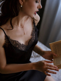 Ladies V-neck strap nightdress