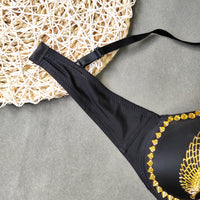 Angel Wings Beaded Breastwear Short Women