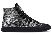 Printed Couple High-top Canvas Shoes