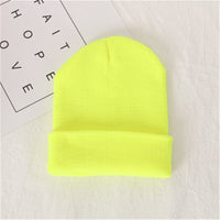 Knitted wool hat autumn and winter