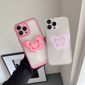 Too Empty Shell Butterfly Bracket Mobile Phone Case Transparent Sub