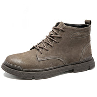 Plush Martin Boots Men's Trend Retro All-Match Tooling Boots