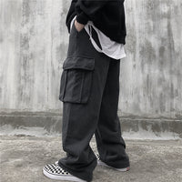 Men's Loose Large Pocket Knitted Sweatpants