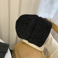 Reflective knitted wool hat