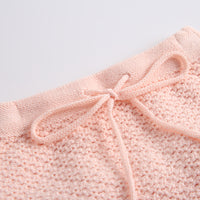 Temperament ruffled shorts long-sleeved top two-piece suit