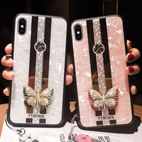 Diamond Butterfly 6s Glass Female Xr Protective Cover