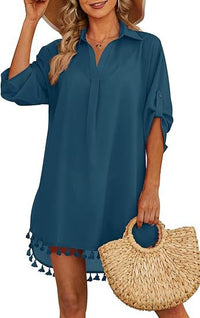 Tassel Beach Swimsuit Bikini Dress