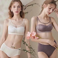 Fashion Mesh Comfortable Tube Top Bra Set