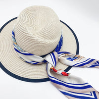 Sun shading printed silk scarf