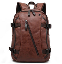 New Men's Backpack Fashion Style Leather Middle School Bag Men's Bag