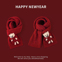 Short Knitted Handmade Small Scarf Women