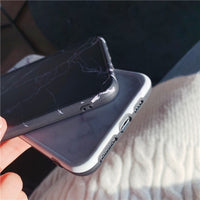 Cold wind anti-fall marble pattern mobile phone case
