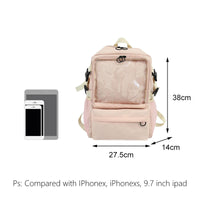 Japanese school backpack female student canvas bag