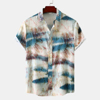 Hawaiian Floral Men's Short-sleeved Shirt Fashion
