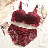 No steel ring gathered underwear set