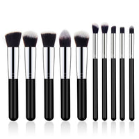 Wooden Handle Cosmetic Brush 10 Pcs Suit