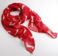 Printed animal print shawl scarf