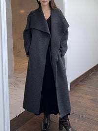 Fashionable Double-Faced Wool Coat For Women