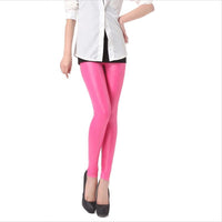 Faux leather slim pants