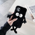 Black  Plush Toy Phone Case
