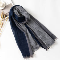 Autumn And Winter Leisure Style Simple Pure Cotton Scarf