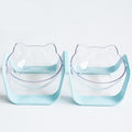 Double bowl protection cervical vertebra dog bowl