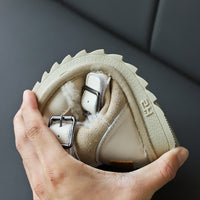 Genuine wool at the mouth of leather girl's short boots is antiskid
