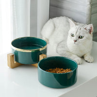Ceramic cat bowl cat food bowl