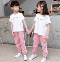 Children's loose ice silk sweatpants