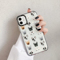 Compatible with Apple , Cute dog gradient phone case