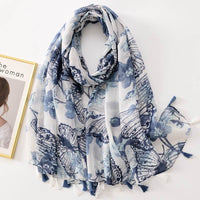 Rendering Ink Painting Butterfly Printed Sunscreen Shawl