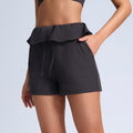 Outerwear Sports Fitness Lace High-Waist Slimming Yoga Shorts