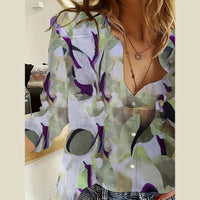 Women's Summer 3D Printed Blouse