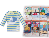 Baby Envelope Collar Long Sleeve T-shirt 5 Pack