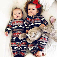 Autumn long-sleeved Christmas deer romper romper