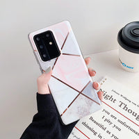 Stitching marble phone case