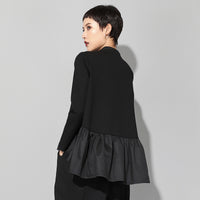 Long Sleeve Slimming Patchwork Baby Shirt Top