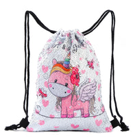 Backpack children cartoon drawstring school bag