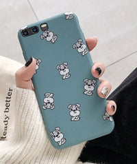 Cartoon Schnauzer dog suitable for Huawei Glory thickened soft shell