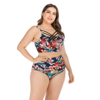 Fat woman underwire big cup ladies swimsuit