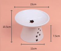 Cat Water Bowl With Scale Ceramic