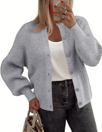 Round Neck Buckle Autumn Fashion Clothing Sweater