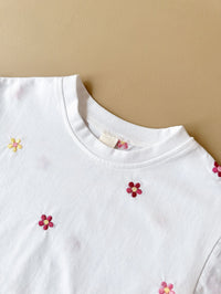 Girls' Floral T-shirt Comfortable All-match Suit